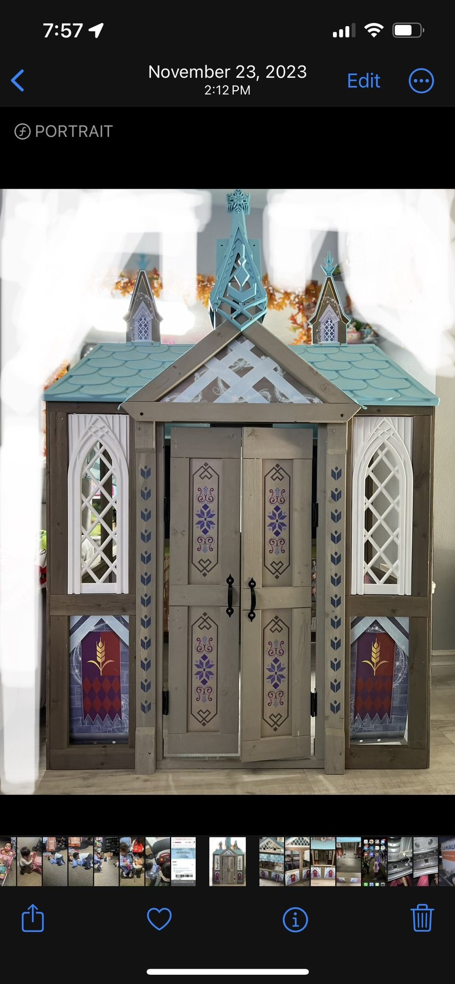 Disney Frozen Arendelle Wooden Playhouse Outdoor