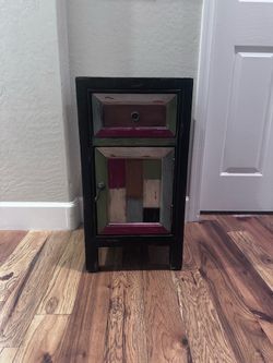 Distressed Reclaimed Multi Color Cabinet