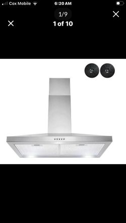 Range Hood 30 in. 217 CFM Convertible Kitchen Wall Mount Range Hood