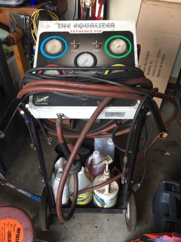 Bruno Wessel The Equalizer Tethered Pig tire inflator