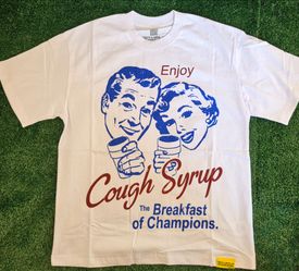 That’s A Awful Lot Of Cough Syrup Vintage Graphic Tee - Size M - White