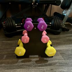 πͺ BalanceFrom Fitness Neoprene Dumbbell Set with Stand β 2, 3, and 5 lb