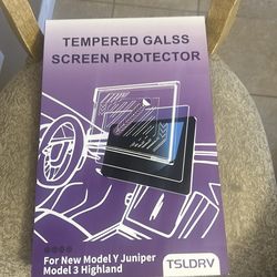 Tempered glass screen protector 2024 Tesla Y Or 3 models