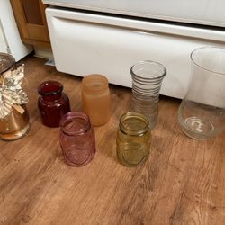 decorative glass vases 