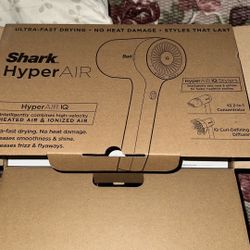 Shark Rose Hair Blow Dryer HyperAIR Fast-Drying with IQ 2-in-1 Concentrator