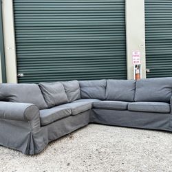 Gray IKEA Sectional Sofa  🛋️ Delivery available 🚚
