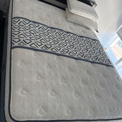 Queen IKEA Bed Frame And Diamond Tempur Pedic Mattress