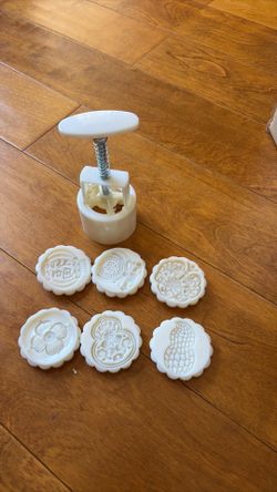 6pc 75g Mooncake Mold of Good Things Happening