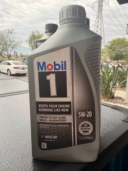 2-1 QT BOTTLES NEW Mobil 1 Full Synthetic 5W-20 Motor Oil