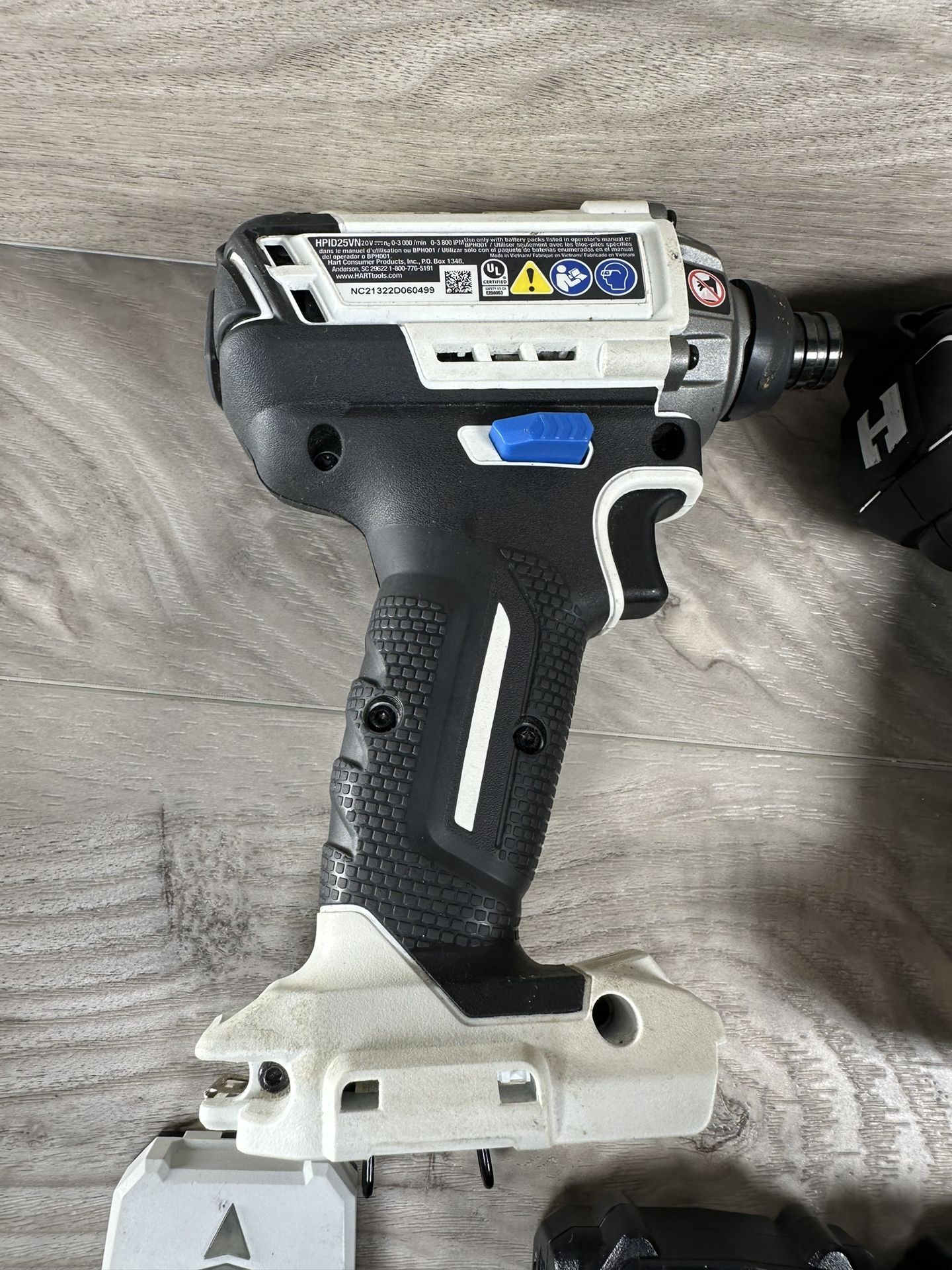 HART 20-Volt Brushless Drill/Impact Combo Kit w/ 10" Storage Bag, (2) 2.0Ah Lithium-Ion Batteries