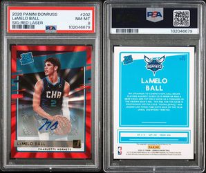 20 PANINI DONRUSS | SIGNATURE-RED LASER ROOKIE CARD [#1/49]LaMELO BALL 202