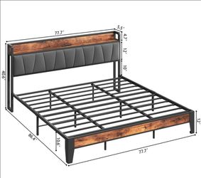 King bed frame