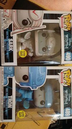 Pop Funko figures of Disney's Tron 2