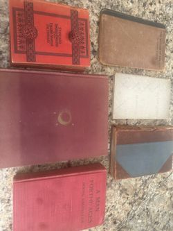 Vintage books lot of 6 rip van winkle world atlas etc