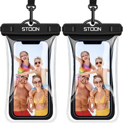 Waterproof Phone Pouch, [Super Buoyancy] Floating Waterproof Phone Case with Lanyard, IPX8 Cellphone Dry Bag for Beach Diving Compatible with iPhone 1