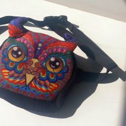 Owl Plush Crossbody Fanny Pack Waist Bag Zipper Purse Kids Children's Size 