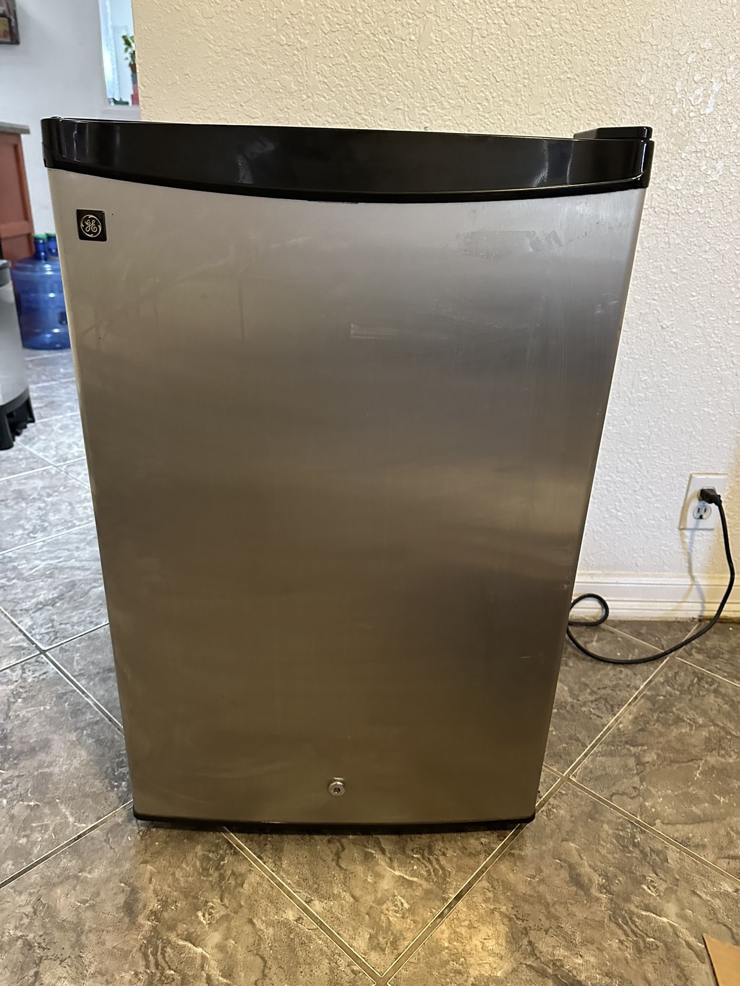 GE Mini Stainless Fridge