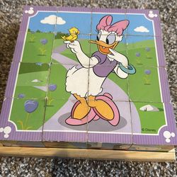 Disney Melissa& Doug 6 sided wood puzzle
