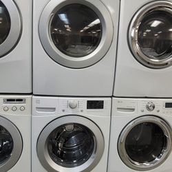 Kenmore Front Loading Washer And Stackable Gas Dryer Set 