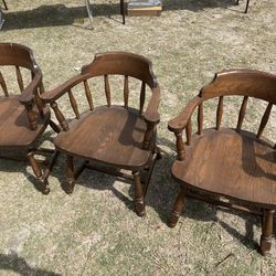 Set Of 6 Wooden Chairs