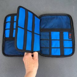 Khanka Computer Cable Electronics Wire Canvas Zippered Organizer