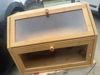 Wooden bread pantry