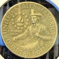 1976 Bicentennial Washington Quarter DDO / CLAD planchet  ERROR