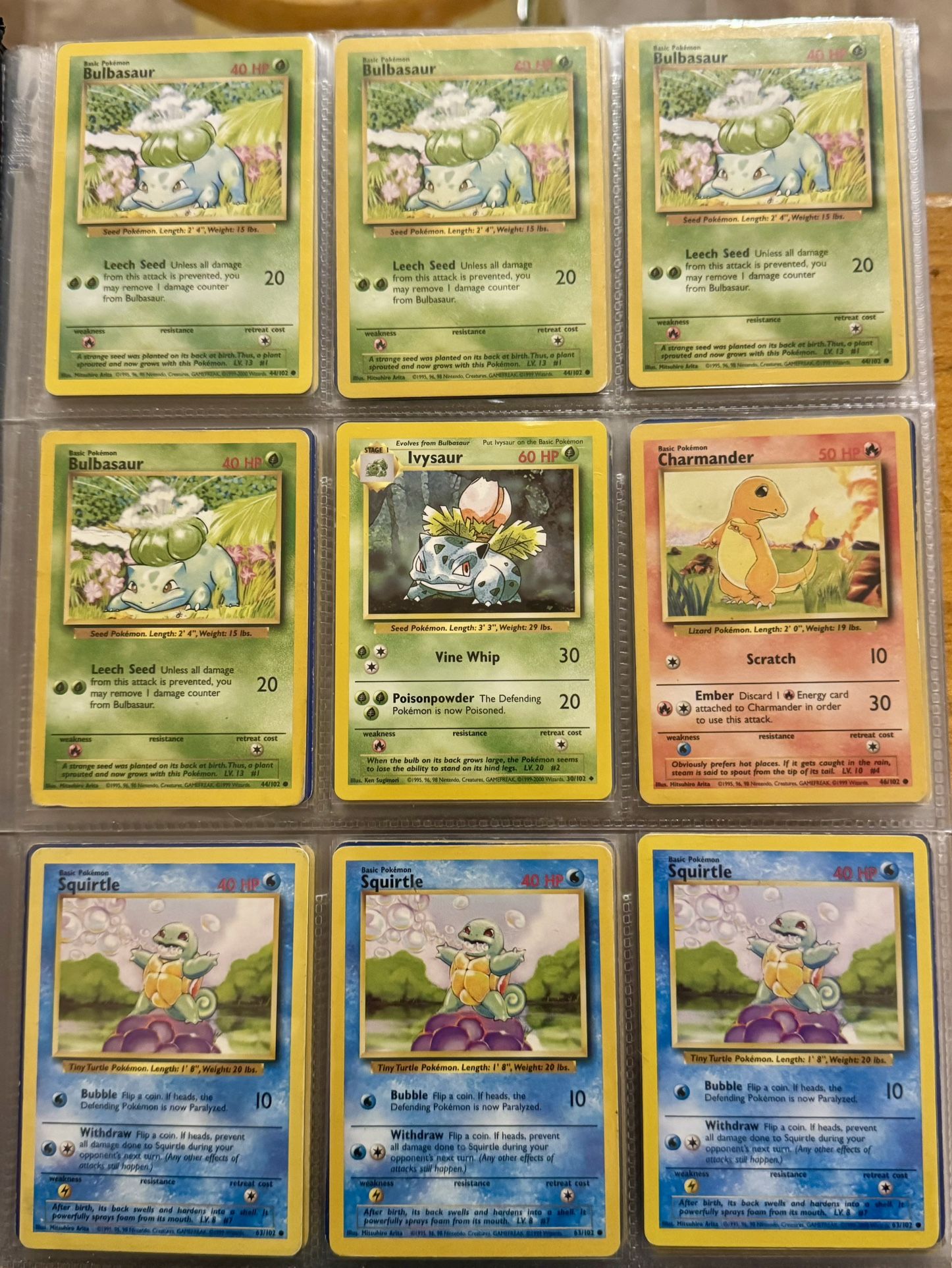 Vintage Pokemon Binder with Cards