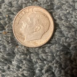 Silver Jefferson Dime 1960