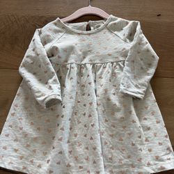Peek Gray And Gold Heart Dress- 24 Months