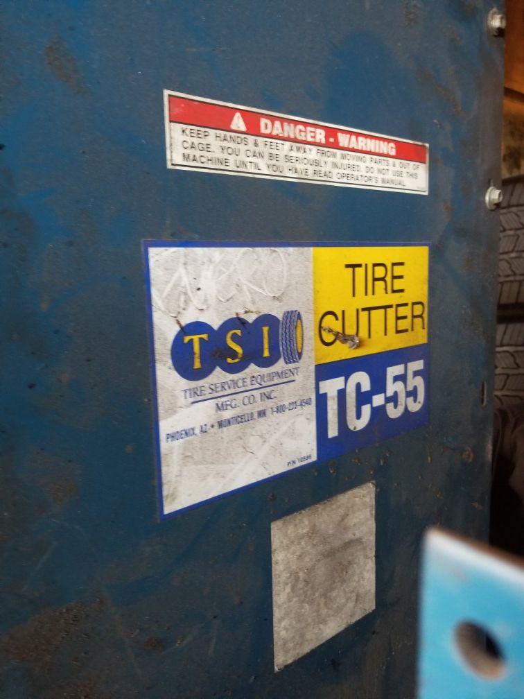 TC55 Tire cutter machine TC-55 cutting TSI