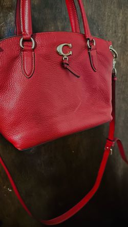 Red And Gold Coach Bag