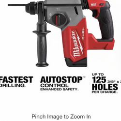 Milwaukee FUEL Brushless 1 in. SDS-Plus Rotary Hammer (Tool-Only) No Battery No Charger 