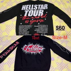 Hellstar Studios Tour Long Sleeve Shirt Size M