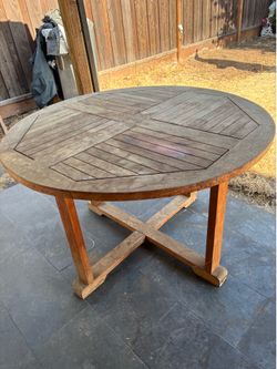 terra outdoor teak 48 in  table
