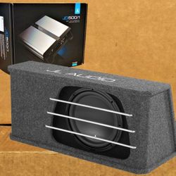 JL Audio W3 Series Ported 12" Subwoofer Box JD Monoblock Subwoofer Amplifier 12W3v3 1000 W Package 🚨Payment Options Available 🚨 No Credit Needed 🚨