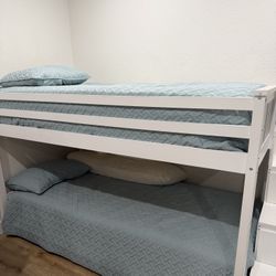 Bunk Bed Include Mattresses, One Mattress Is A Massage Bed