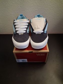 Vans Knu Skool Retro Sport Grey Blue Youth Size 6 New Box