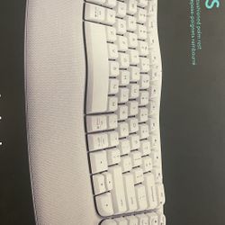 Logitech Wave Keys Wireless Ergonomic Keyboard with Cushioned Palm Rest