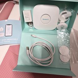 Sense-U Pro Baby Monitor – Breathing Movement, Rollover & Overheating Trackers,  Clip-On Smart Sleep Monitor