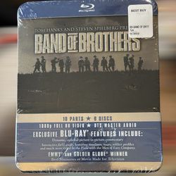 Band of Brothers Blu-ray 6 Disc Box Set Complete Series Collector Tin - Brand New