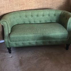 Green Love Seat