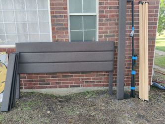 Gray King Size Panel Bed