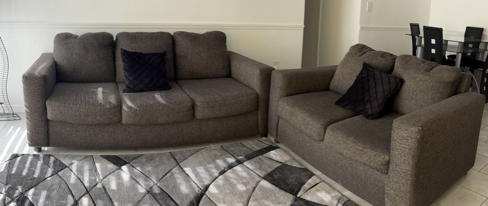 Brown Sofa & Loveseat set 2 peice