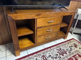 Large wood TV stand / entertainment center