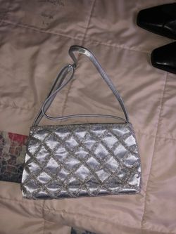 Silver purse with change purse