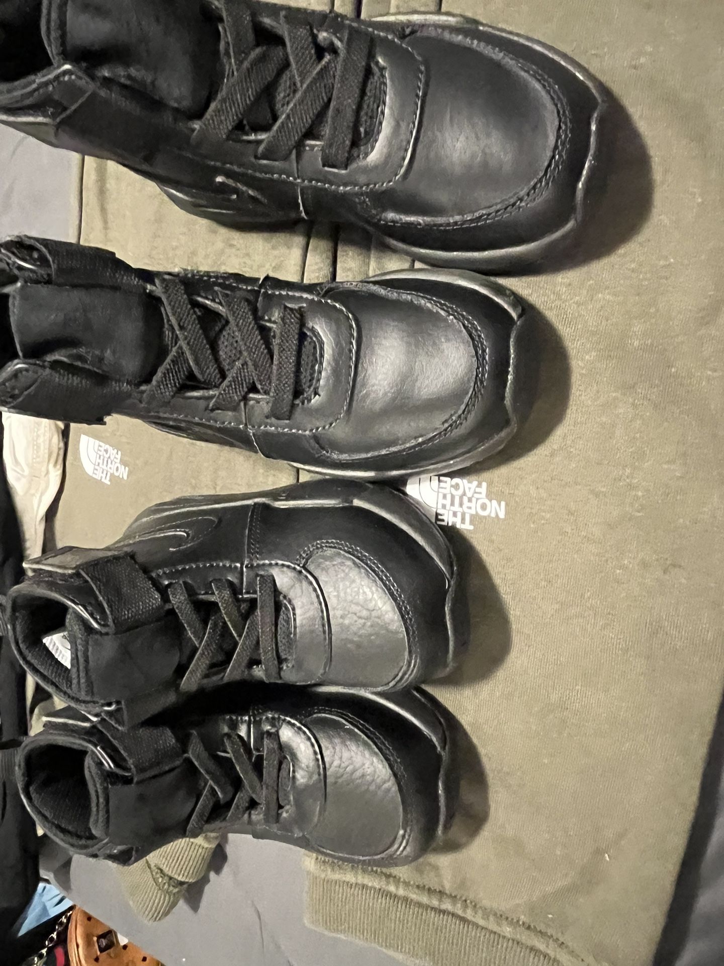Black Air Nike’s Boots New!! Little Kids! Size 8 $55..& Little Kids Size 10.5 $65.. Both Pairs $110.00 This Week!!