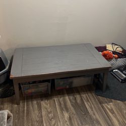 Grey Wooden Table 
