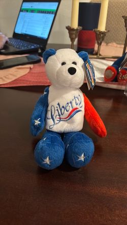 Liberty Patriotic Stuffed Bear with Tag