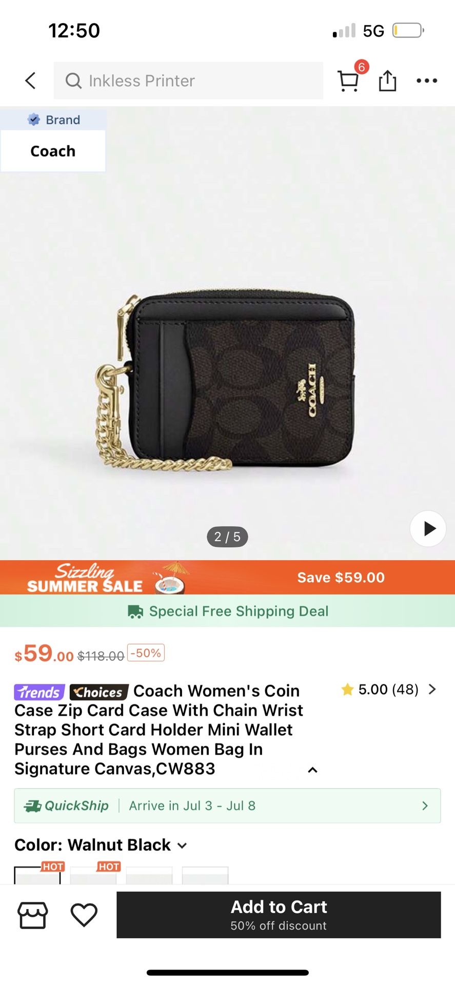 Coach Mini Wallet